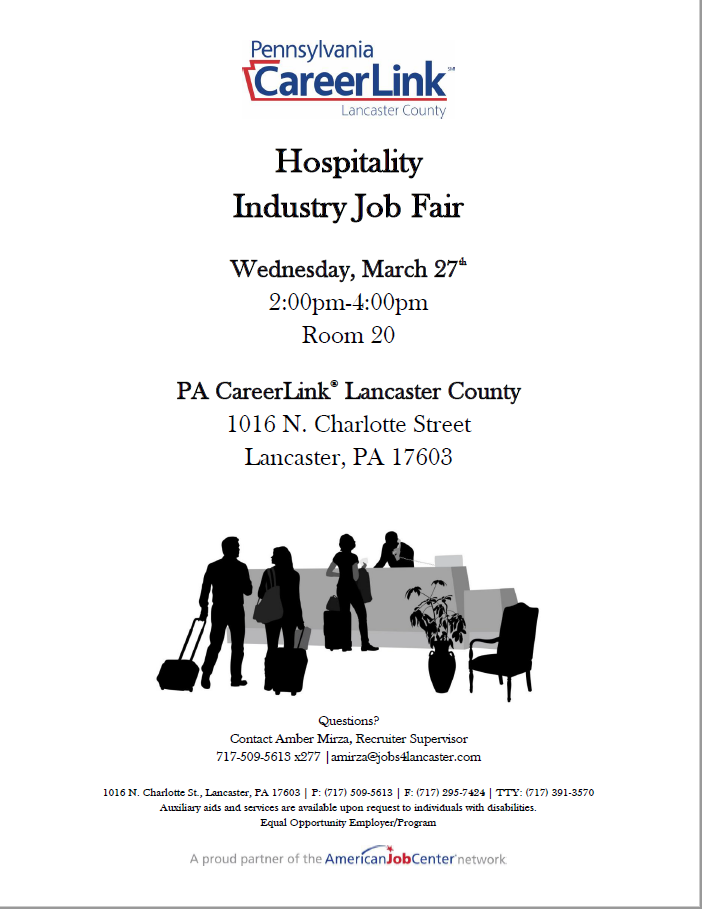 Job fairs hospitality industry